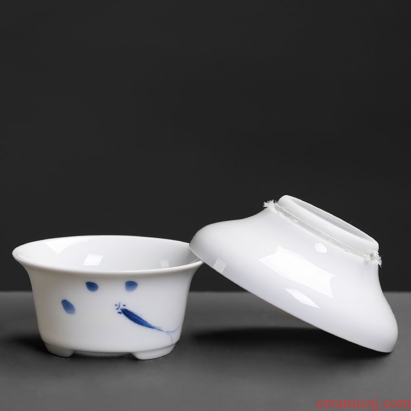 Royal elegant hand-painted) ceramic tea filters filter creative tea filter tea accessories celadon