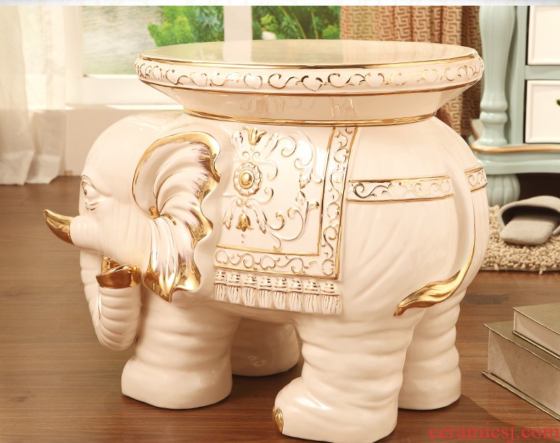 Vatican Sally 's ceramic elephant in shoes who luxurious sitting room porch European - style decorative furnishing articles housewarming gift