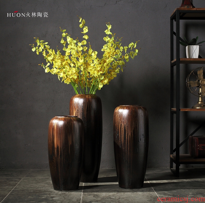 Jingdezhen new Chinese style of large vases, furnishing articles sitting room hotel villa clubhouse decorations ceramics large floral outraged - 566902717793