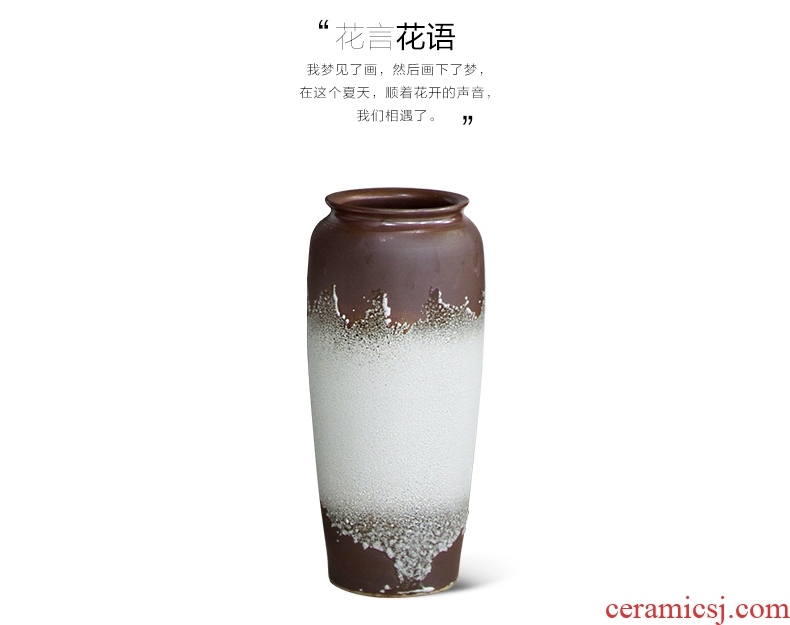 Jingdezhen ceramics archaize the ancient philosophers figure large vases, classical Chinese style living room home decoration furnishing articles wedding gift - 550401928019