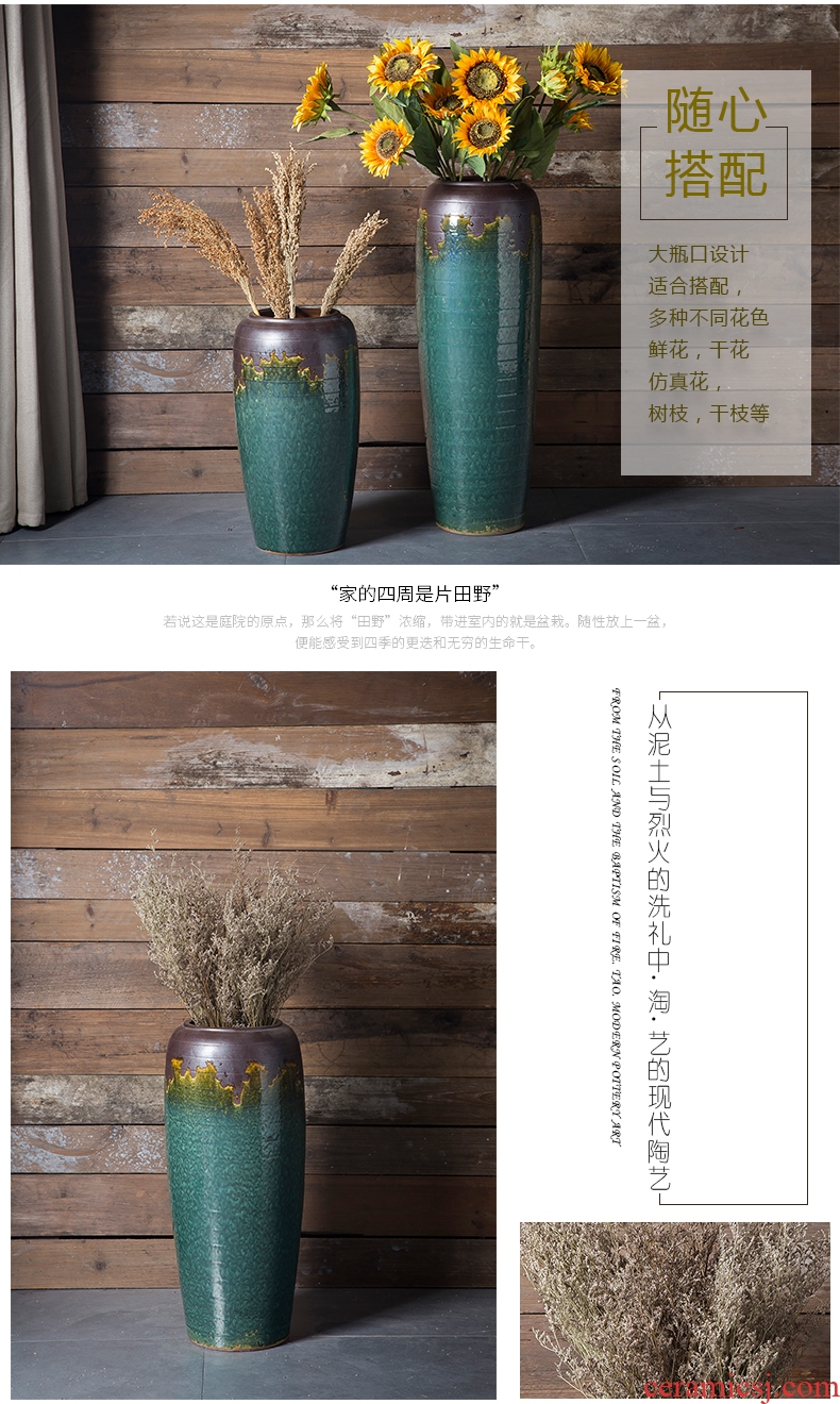 Ceramic crock POTS modern retro jingdezhen Ceramic vase of large indoor and is suing the home decoration furnishing articles - 570303434430