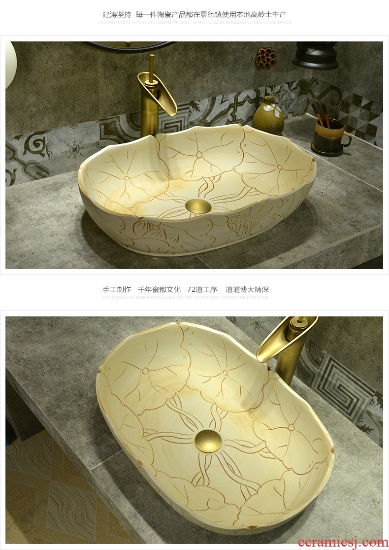 The sink on The ceramic bowl lavatory basin water basin, art basin of household toilet single basin