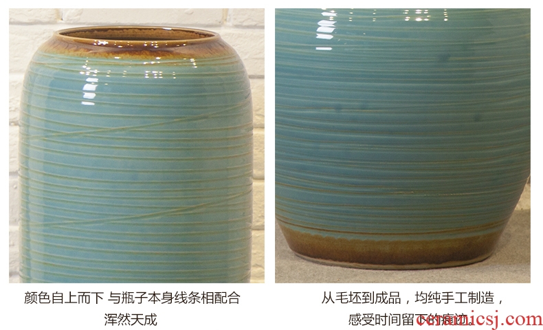 Jingdezhen ceramics of large vase furnishing articles sitting room hotel large new Chinese style household adornment TV ark - 548536998176