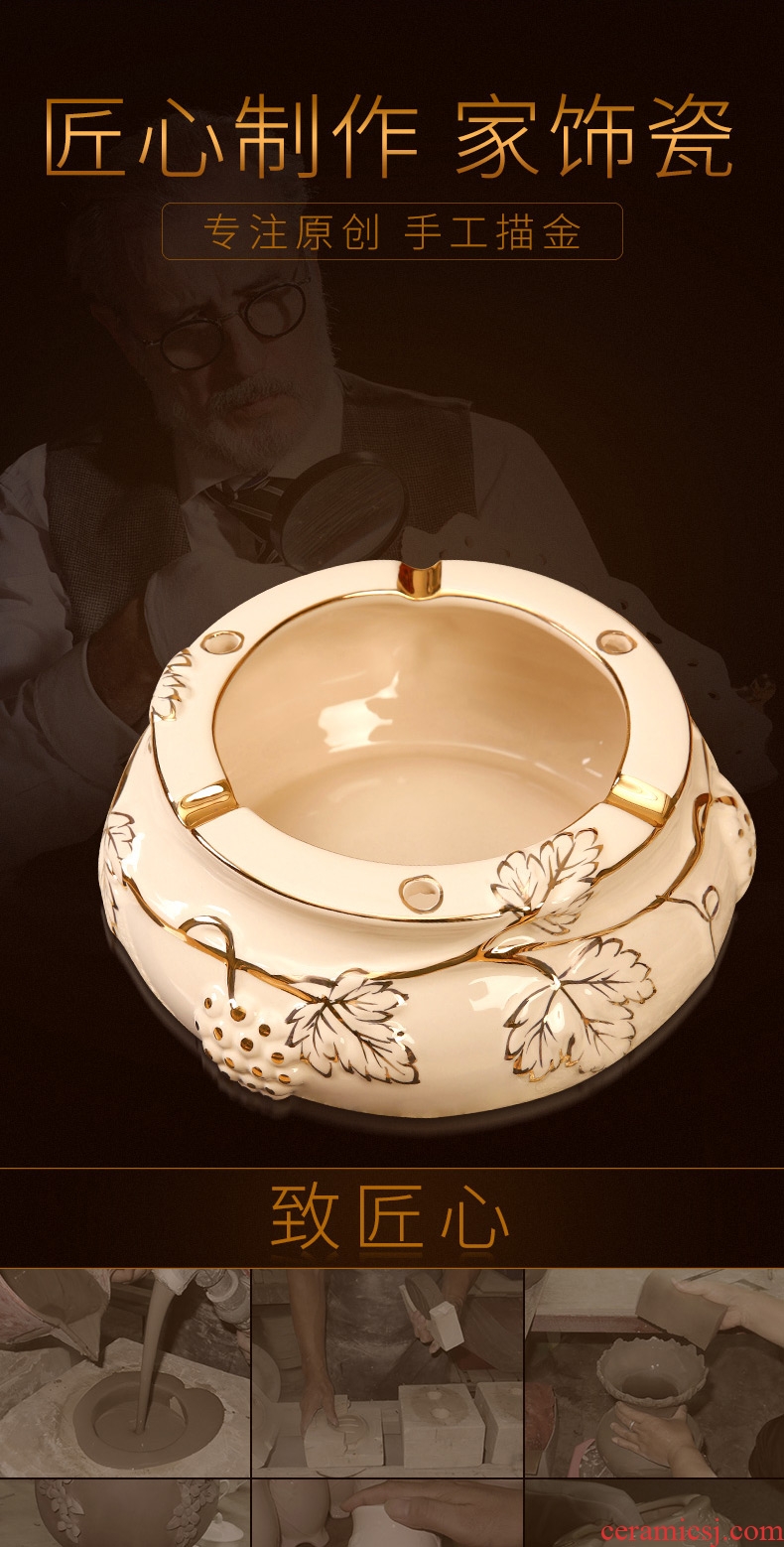 The Vatican Sally 's European ceramic ashtray individuality creative and practical home sitting room tea table decoration key-2 luxury furnishing articles