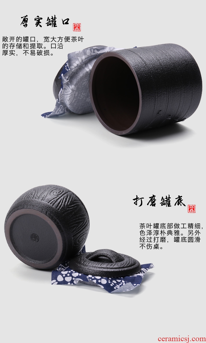 In tang dynasty ceramics kung fu tea set spare parts sealed as cans make tea In the small large caddy fixings of black tea