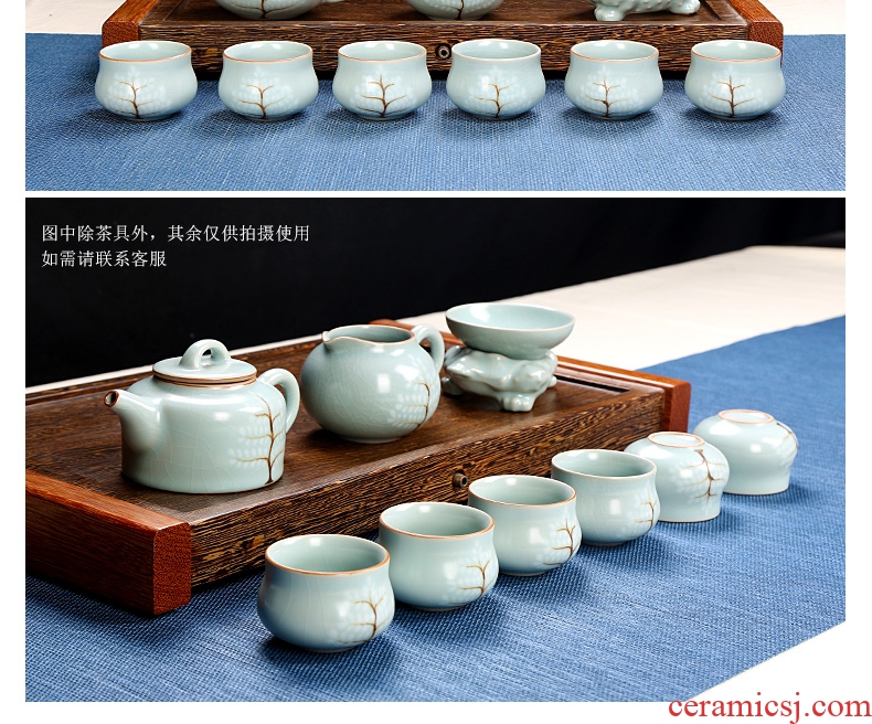 Royal refined your kiln tea set suits your kiln of a complete set of tea sets household kung fu tea tea set ceramic cup group