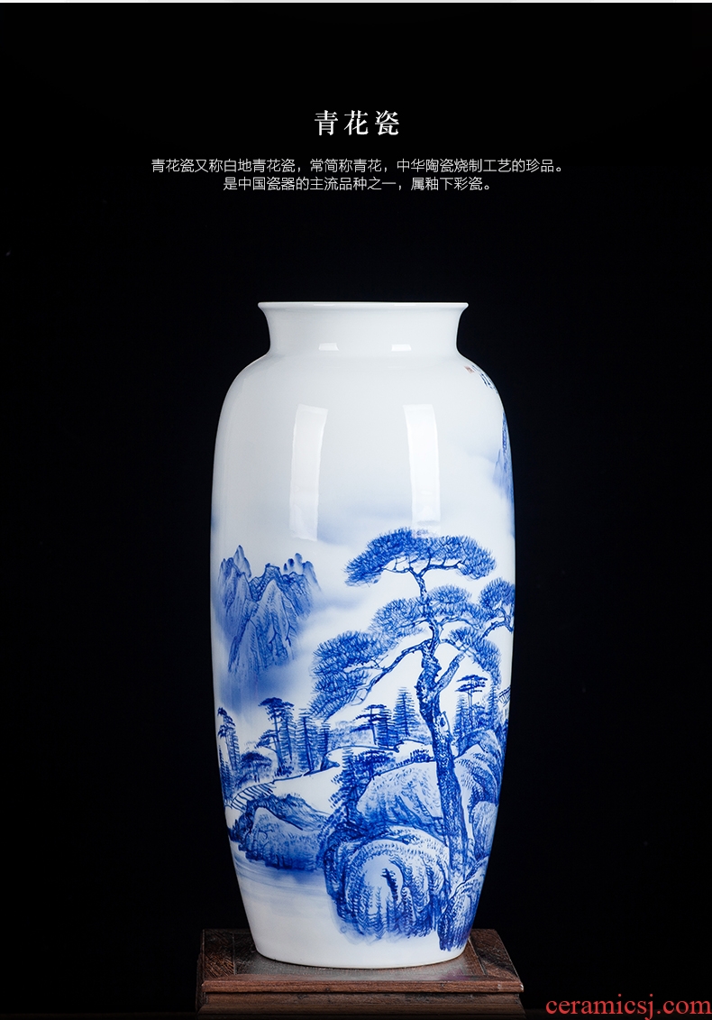 Jingdezhen ceramics vase high - grade gold straw yellow flowers open wealth vase modern household adornment furnishing articles - 568646889736