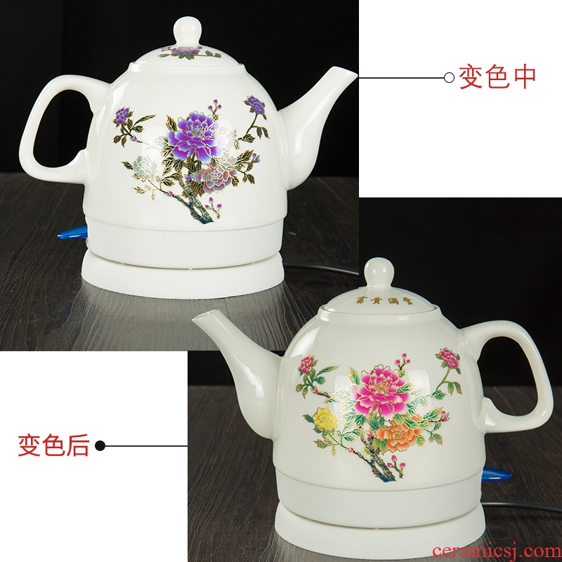 Ronkin mini ceramic electric kettle half automatic power household kung fu the boiled water, the electric teapot tea stove