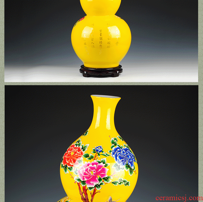 Jingdezhen ceramic landing big vases, new Chinese style hotel, villa decoration furnishing articles between example flower decoration in the sitting room - 45575380251