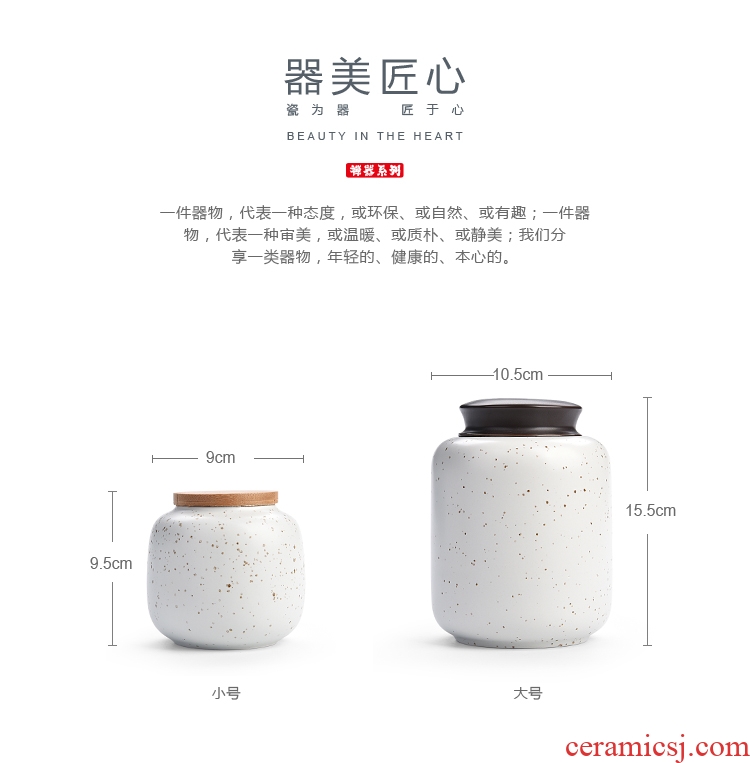 Quiet life small three yuan receives ceramic powder blue fat white caddy fixings dual storage POTS small manual