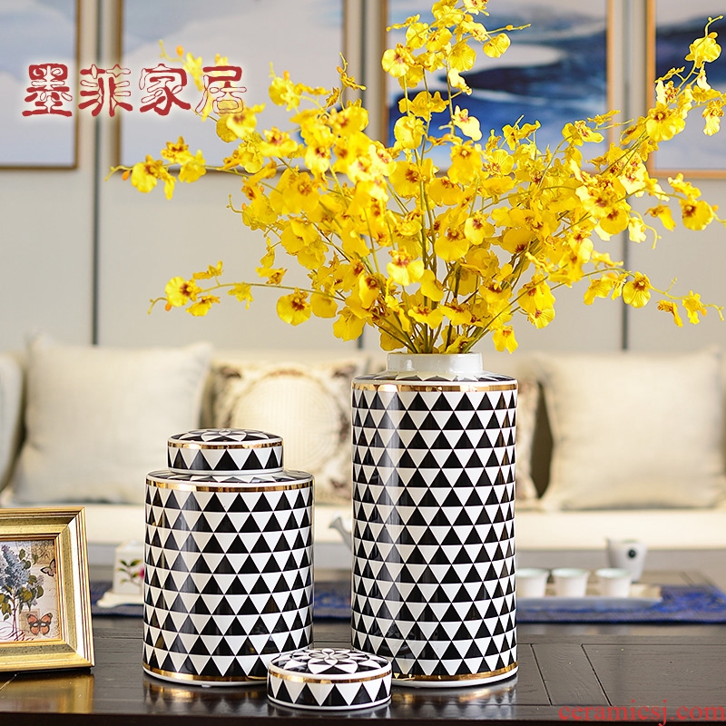 Murphy 's new Chinese style classical porcelain vase home sitting room porch of dry flower, flower art receive can decorate furnishing articles