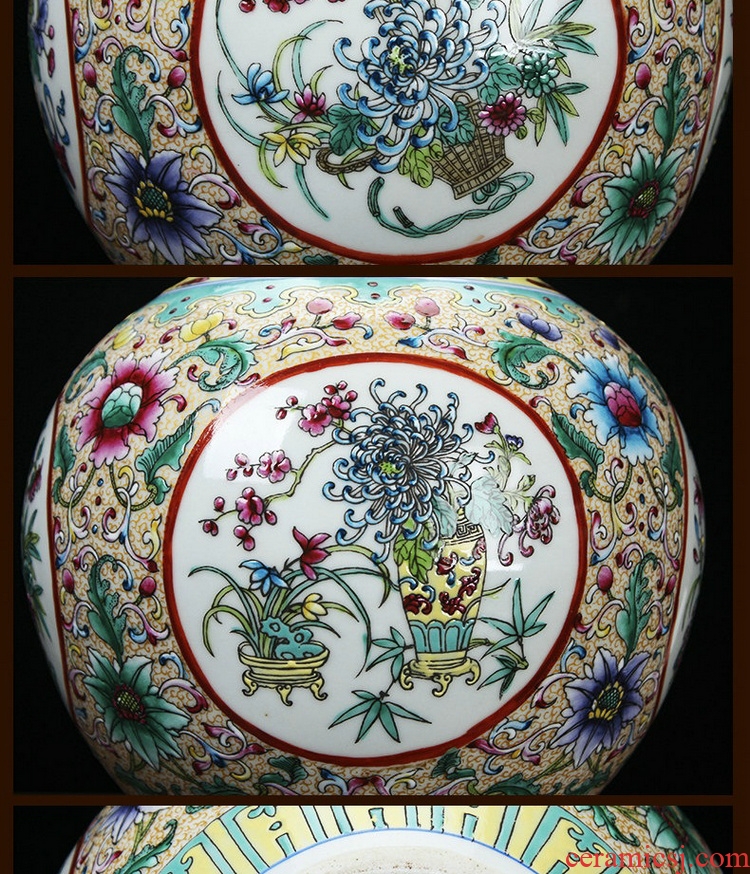 Jingdezhen ceramics beaming white vase vogue to live in high - grade gold straw handicraft furnishing articles - 546659279500