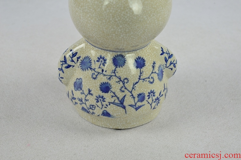Murphy's new Chinese blue and white porcelain decorative furnishing articles rabbit girlfriends wedding gift wedding decoration creative arts and crafts