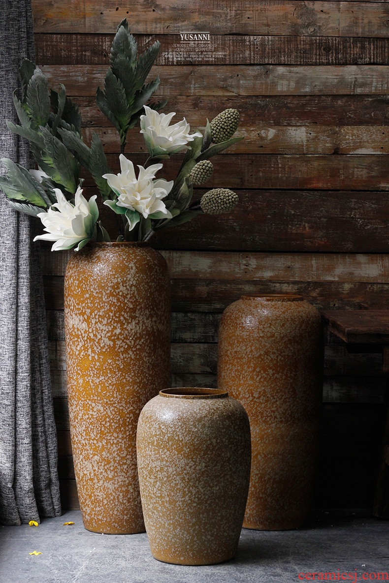 European high vase furnishing articles sitting room be born the flowers large dried flower, flower vases, ceramic household decorations ideas - 565938945598
