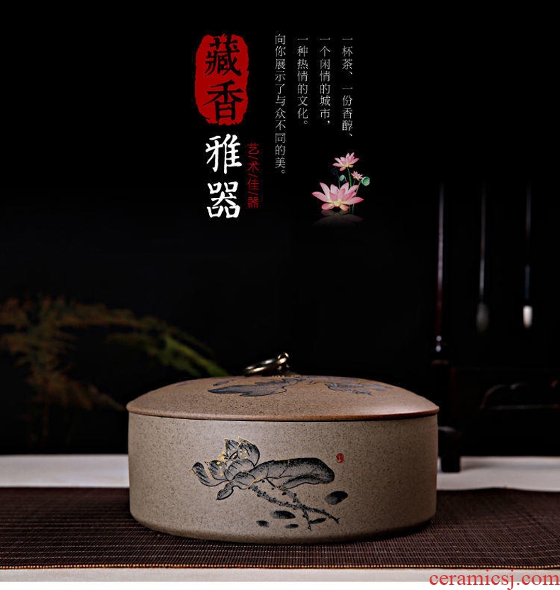 Ronkin ceramic seal pot of pu 'er tea pot large tea cake store receives the seventh, peulthai the tea taking kung fu tea accessories
