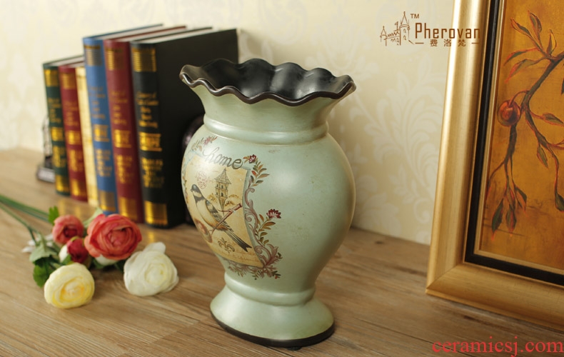 No flower arranging ground suit large ceramic vase contracted household TV ark, Nordic flower arrangement sitting room adornment is placed - 44801530583