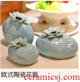 Jingdezhen ceramic flower implement archaize up open piece of large vases, modern home decoration sitting room place flower arrangement - 525204938038