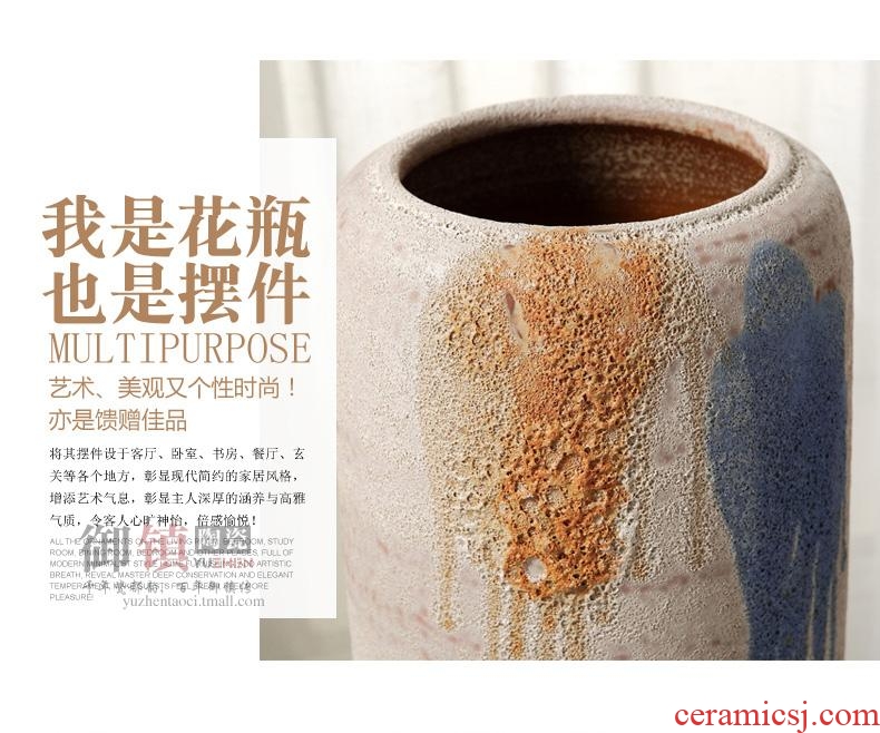 Jingdezhen ceramic vase furnishing articles sitting room hotel TV ark, dried flower arranging flowers large ground porcelain home decoration - 555580870721
