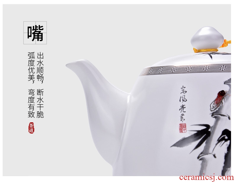 HaoFeng single pot of ceramics in the teapot household kung fu tea kettle Japanese health tea pot to boil tea