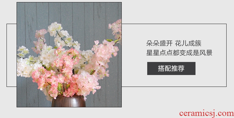 Jingdezhen ceramic vase furnishing articles sitting room flower arranging antique Chinese porcelain household adornment large TV ark - 549574016149