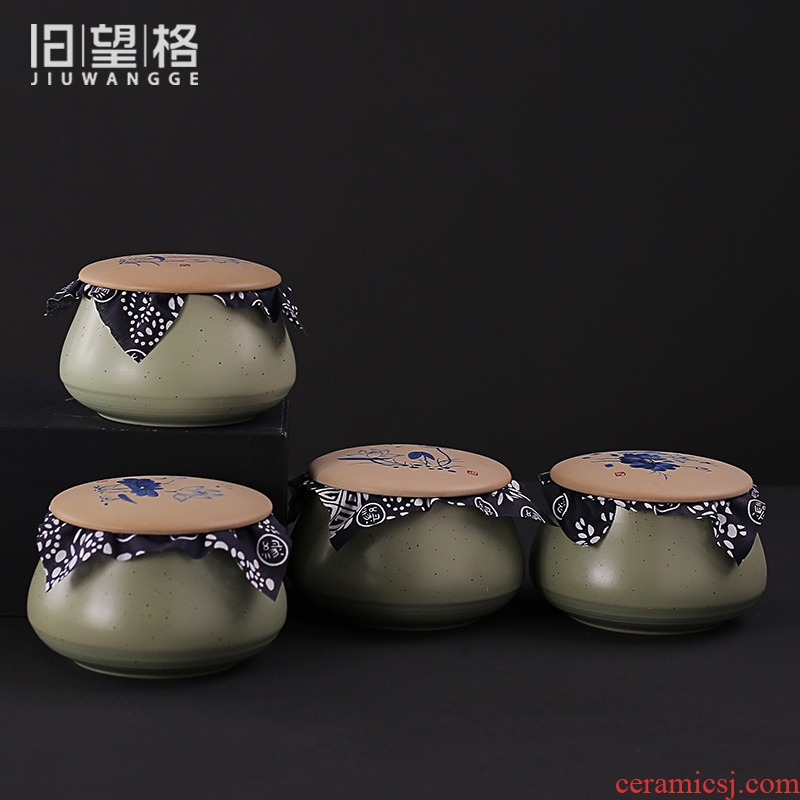 Old at restoring ancient ways, coarse pottery deposit ceramic POTS small caddy fixings kung fu pu 'er tea storage tanks in bulk POTS