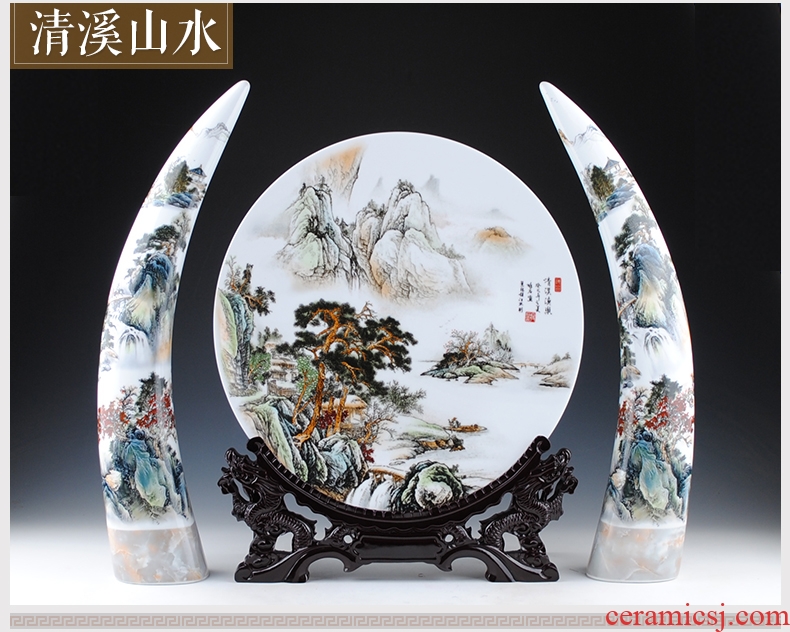 Jingdezhen ceramic floor big vase archaize jin rust was sitting room place of blue and white porcelain hotel decoration - 39467001242