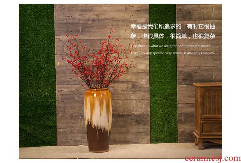 Modern new Chinese style of large vases, jingdezhen ceramics hand - made dried flowers, flower arrangement, the sitting room TV ark, furnishing articles - 548191764253