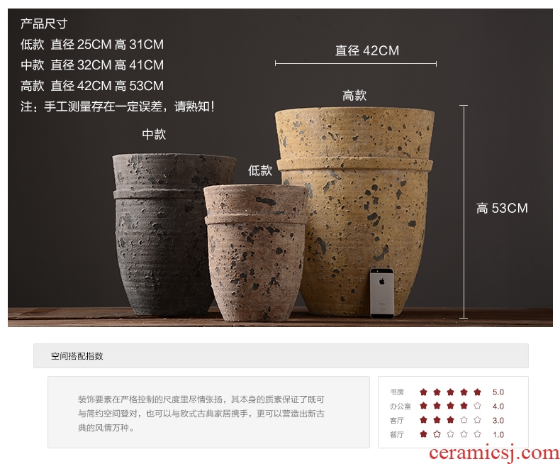 Jingdezhen ceramics of large vases, flower arranging large new Chinese style home sitting room adornment TV ark furnishing articles - 550343278132