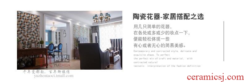 Jingdezhen ceramics large hand - made vase wucai landscape bright future landing stateroom decorative furnishing articles - 555580870721