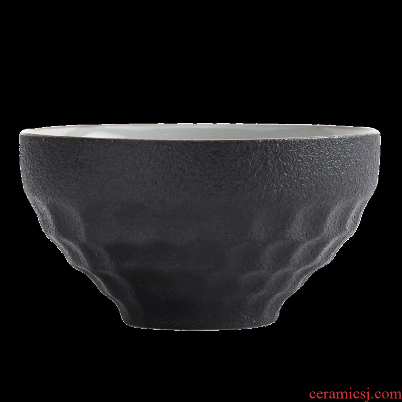 Passes on technique the black pottery kiln zen ceramic cups kung fu tea set sample tea cup single cup personal tea cup, Japanese hammer cup