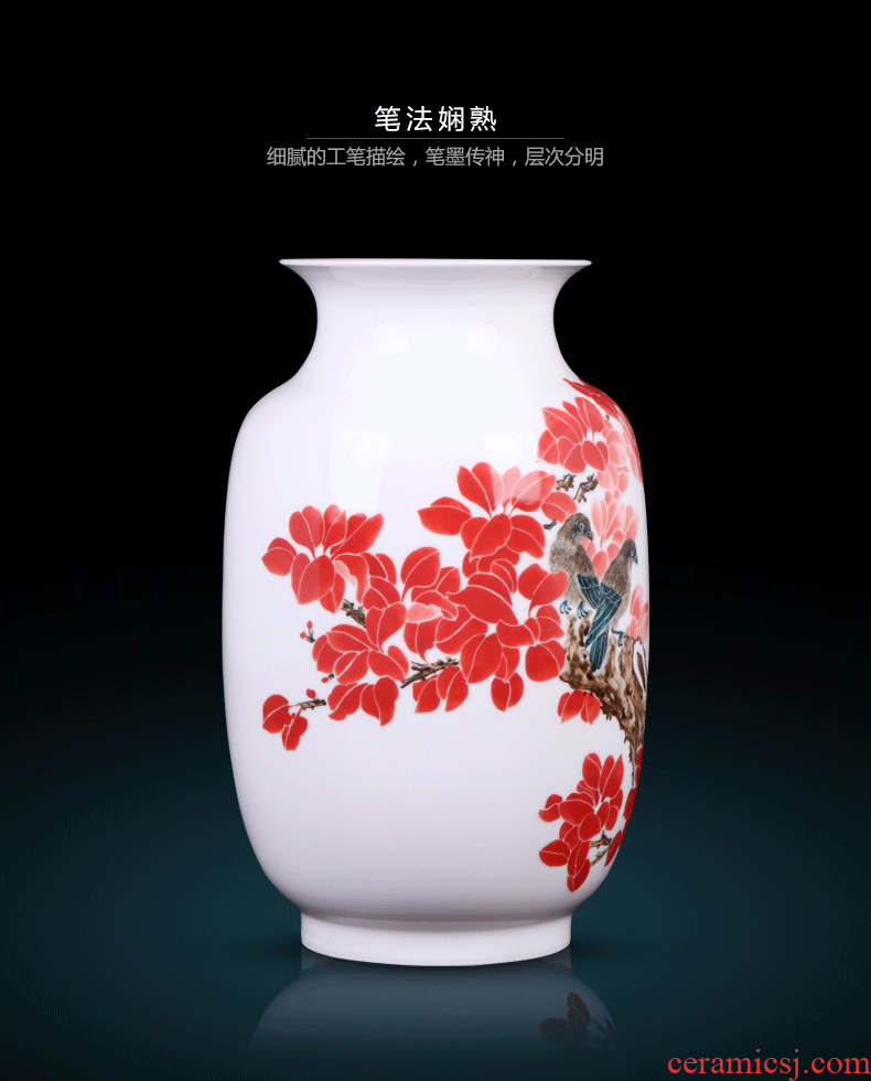 Jingdezhen ceramics of large vase household wine cabinet decoration living room TV cabinet office furnishing articles - 567816704873