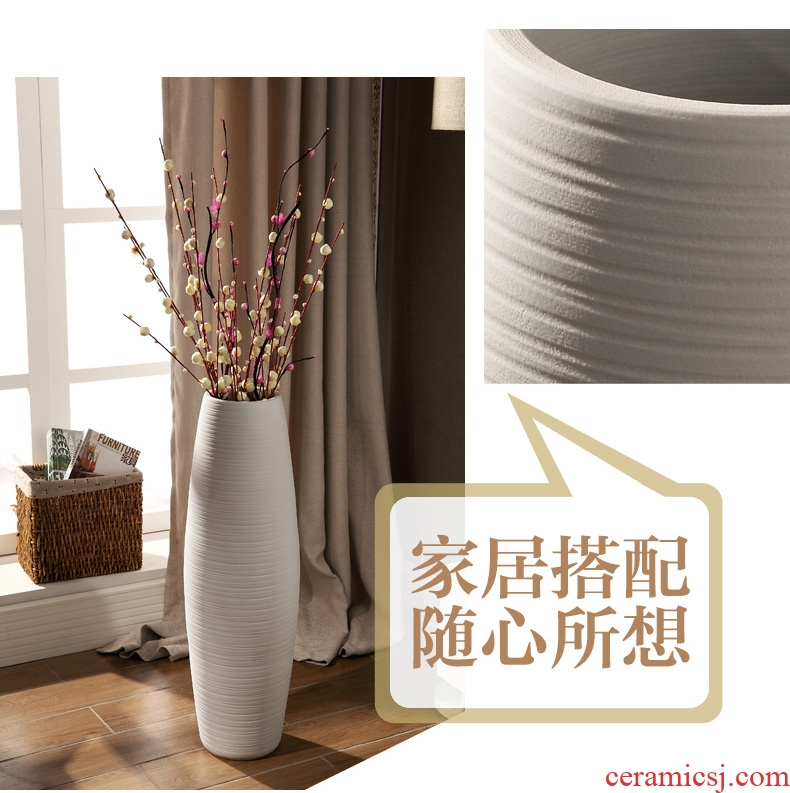 Jingdezhen ceramic furnishing articles of Chinese style landing a large sitting room hotel villa vase dried flowers home decoration - 566338693827