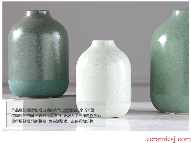 New Chinese style ceramic vase furnishing articles home sitting room dry flower vase large landing China soft adornment