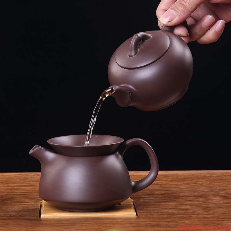 Ronkin purple clay ceramic cups of a complete set of household hot filtering teapot violet arenaceous kung fu tea set