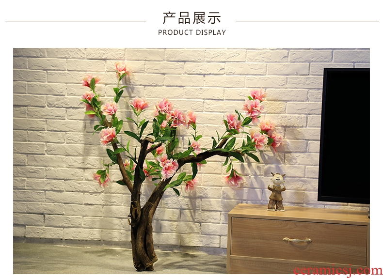 Jingdezhen ceramic big vase hall place decoration restaurant decoration to the hotel between example big sitting room flowers - 548882225376