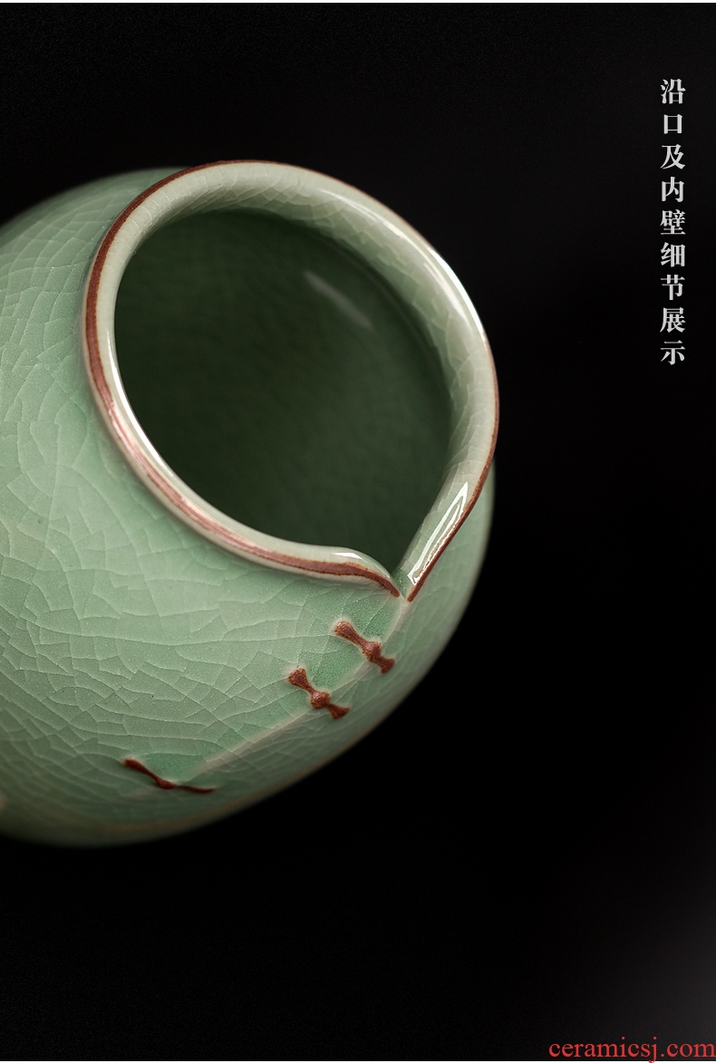 Celadon tea six gentleman with zero kung fu tea accessories teaspoons ChaGa tea black TanZhu longquan celadon ceramics filter