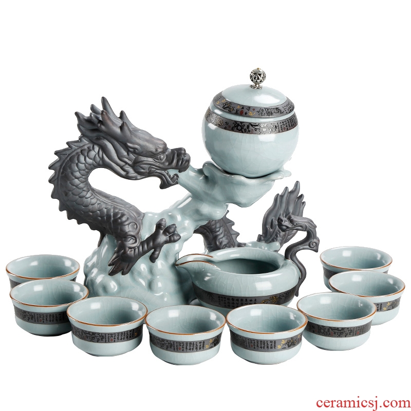 Ceramic creative half automatic kung fu tea sets tea tea ware lazy cup of simple home office
