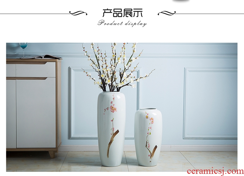 Living room furnishing articles flower arranging ceramic POTS restoring ancient ways of large vase American hotel decoration dried flowers coarse pottery - 572877556006