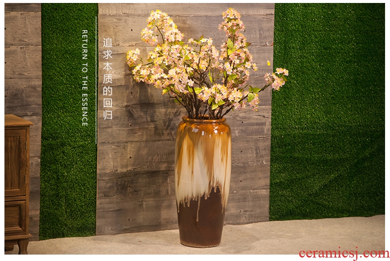 Jingdezhen ceramics blooming flowers large vases, flower arrangement sitting room hotel opening landing decoration as furnishing articles - 548191764253