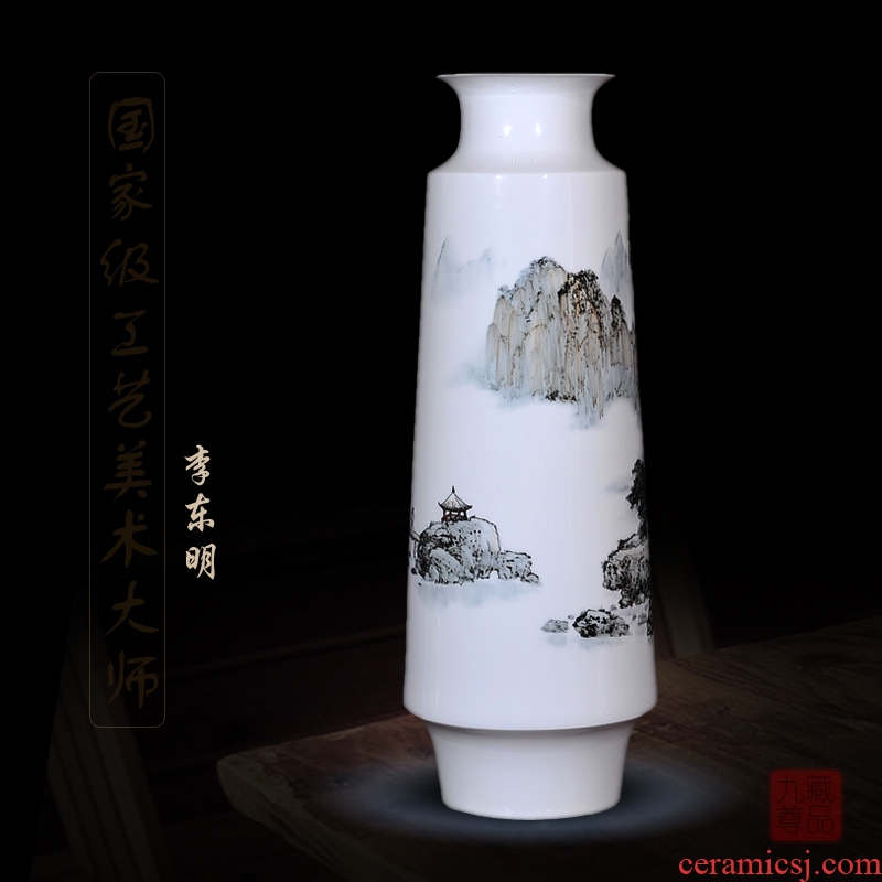 Jingdezhen ceramics dong - Ming li hand - made enamel vase khe sanh newest home decoration handicraft furnishing articles