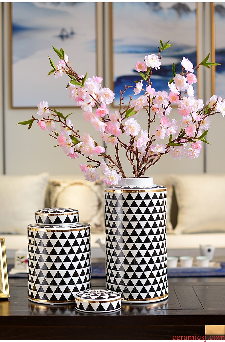 Murphy 's new Chinese style classical porcelain vase home sitting room porch of dry flower, flower art receive can decorate furnishing articles
