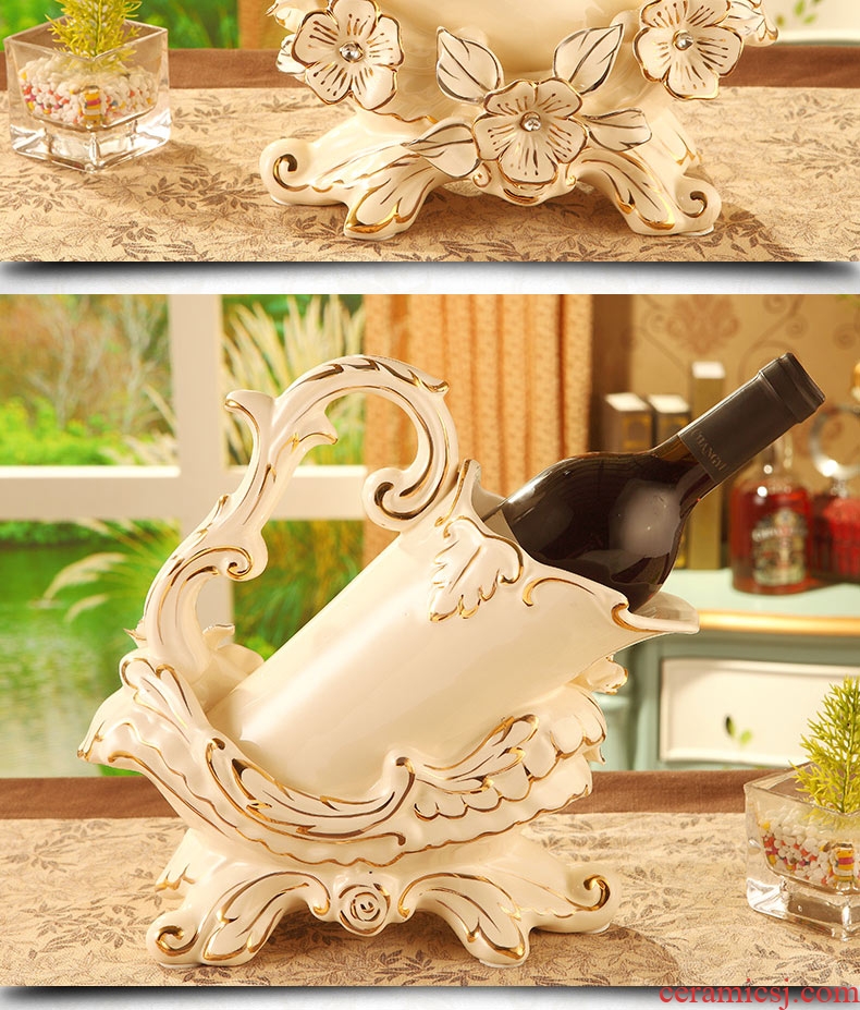 Vatican Sally 's European ceramic wine rack creative luxurious sitting room ark, home furnishing articles wedding gift