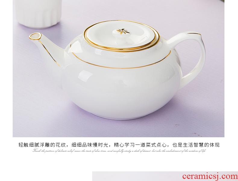 Jingdezhen ipads China tea sets up phnom penh suit household contracted ceramic cool water of a complete set of tea cups teapot