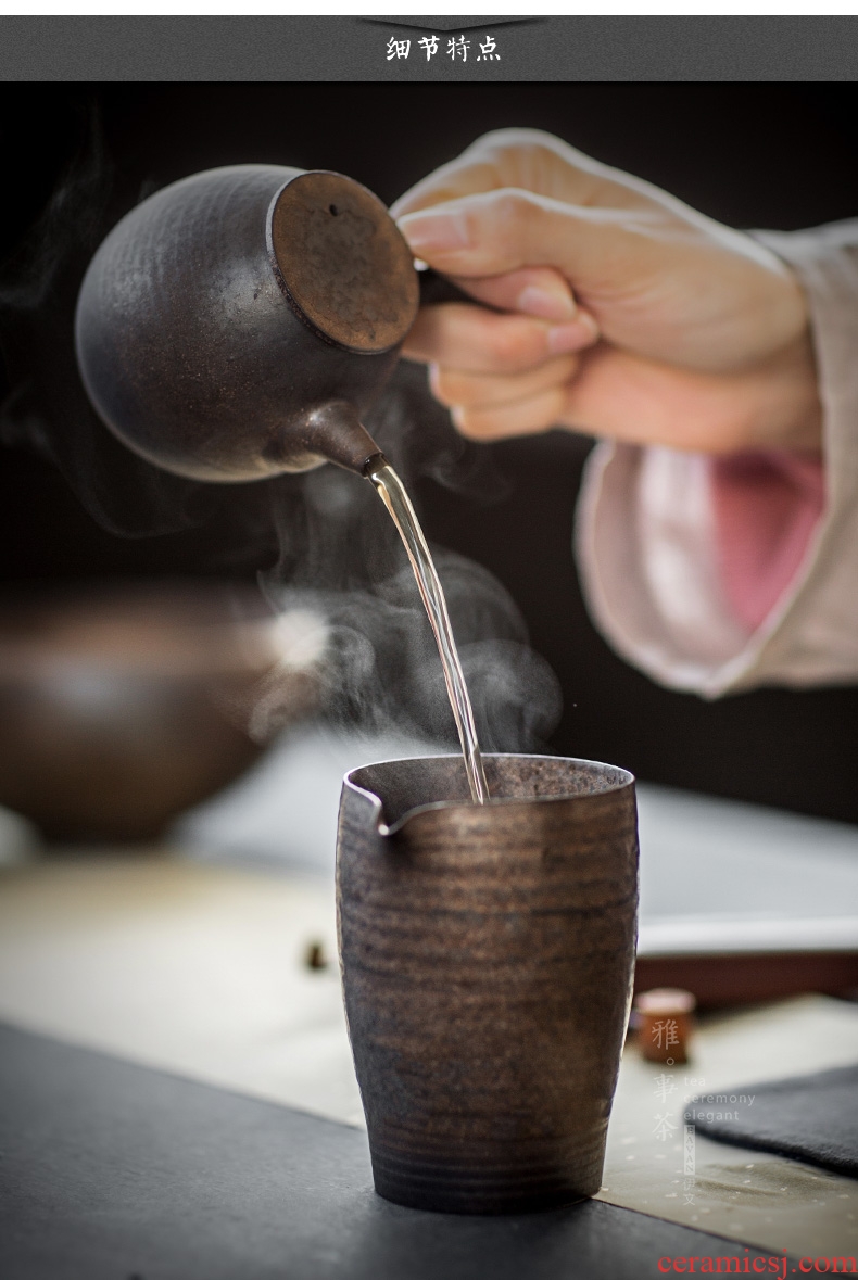 Manual thin foetus gold glaze archduke fair mug cup tea tea sea ceramics Japanese points of tea, tea cup)