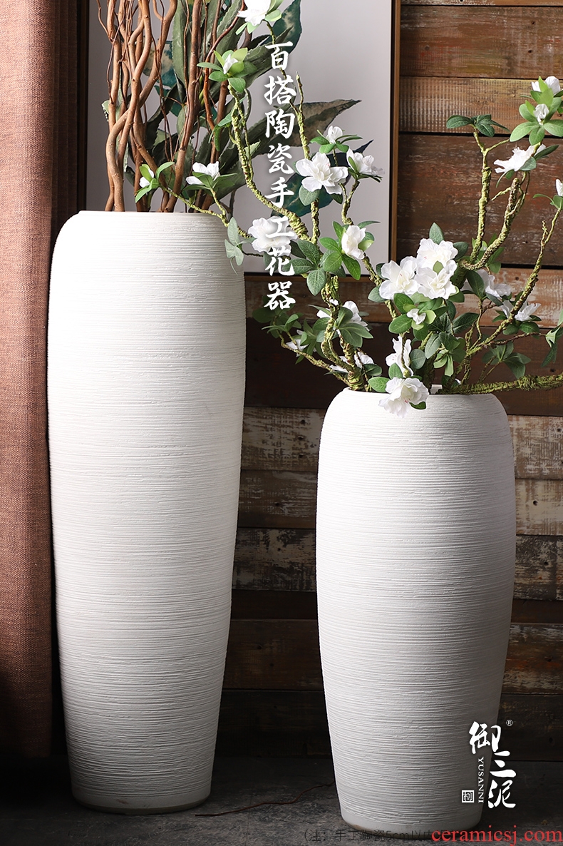Jingdezhen ceramics hand - made porcelain of large ground vase household living room TV ark place hotel decoration - 572210373765