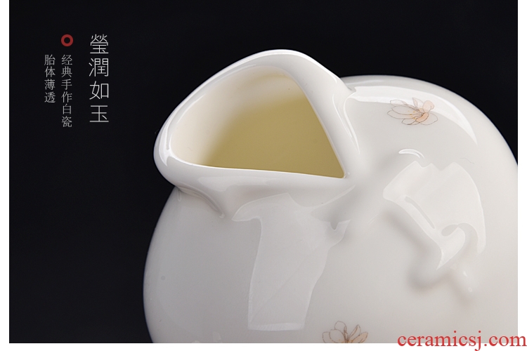 Quiet life high white porcelain flower implement Japanese furnishing articles furnishing articles ceramic tea accessories flowers in Chinese