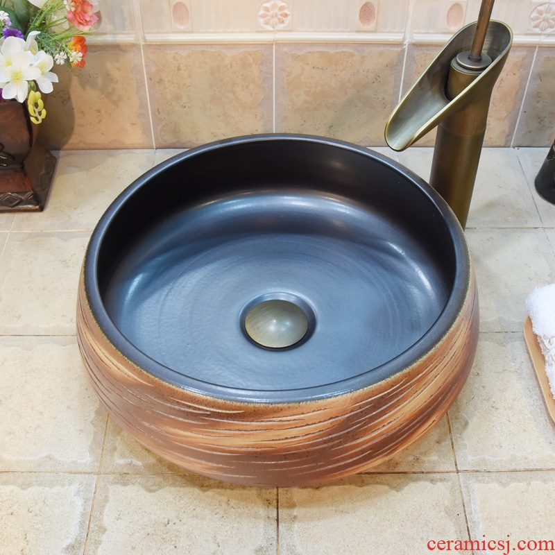 Jingdezhen ceramic lavatory basin basin art on the sink basin type birdbath admiralty straw treasure