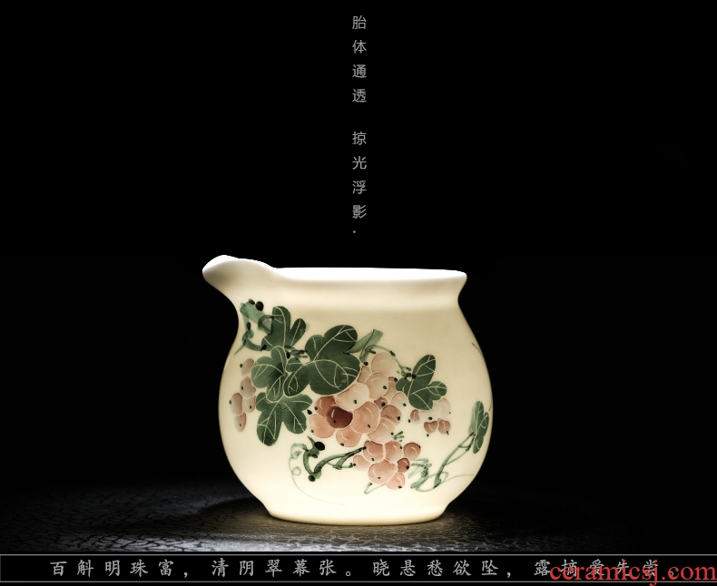 Jingdezhen hand - made under the glaze color ceramic fair keller kung fu tea accessories and cup and a cup of tea is tea sea