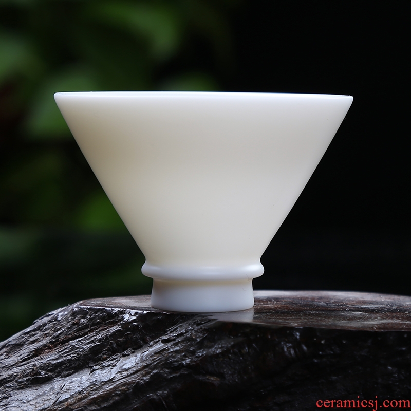 Porcelain god suet white marble manually Porcelain ceramic undressed ore sample tea cup single cup white Porcelain cups kung fu tea masters cup
