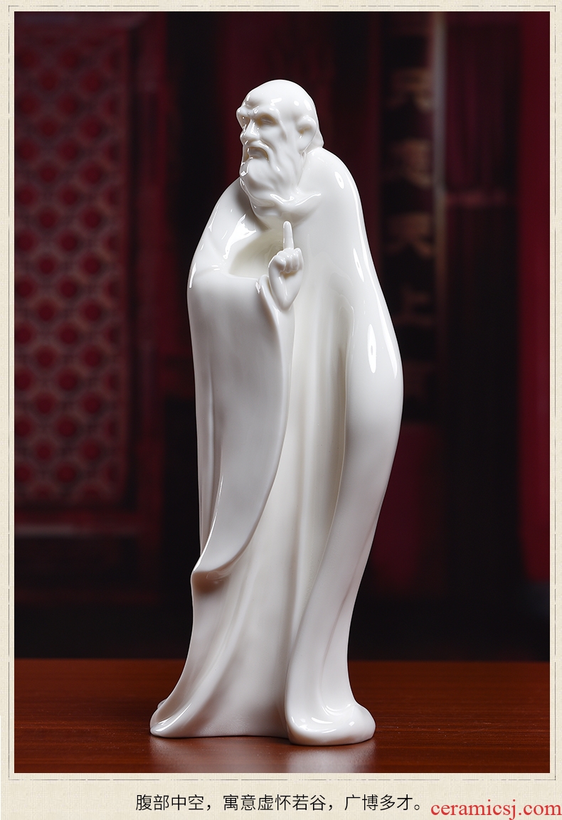 Oriental soil creative Chinese zen ceramic figures laozi furnishing articles household soft adornment ornament/dharma